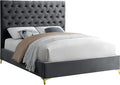 Meridian Furniture Cruz Collection Modern | Contemporary Velvet Upholstered Bed by MeridianFurniture