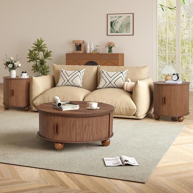 Round Lift Top Coffee Table - Image 8