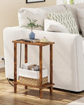 TUTOTAK Small End Table with Charging Station, Narrow Side Table with USB Ports by ChoosetutotakFurnitureBuildYourCozyHome