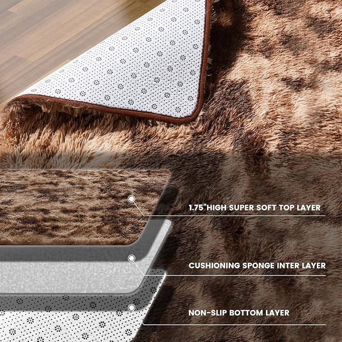 Large Shag Rugs 9X12, Plush Fuzzy Area Rugs - Image 6