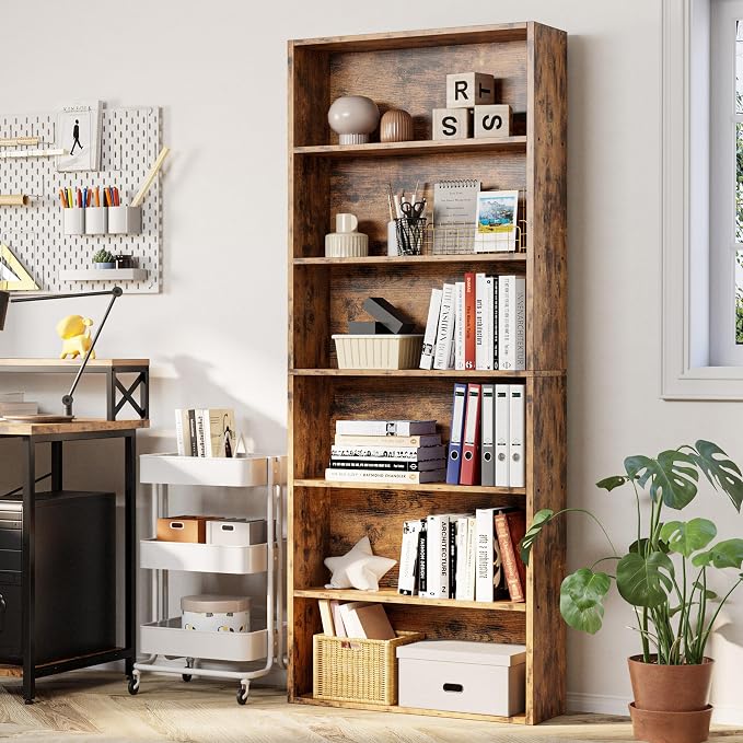 IRONCK Industrial Bookshelves and Bookcases Floor Standing 6 Shelf Display - Image 4
