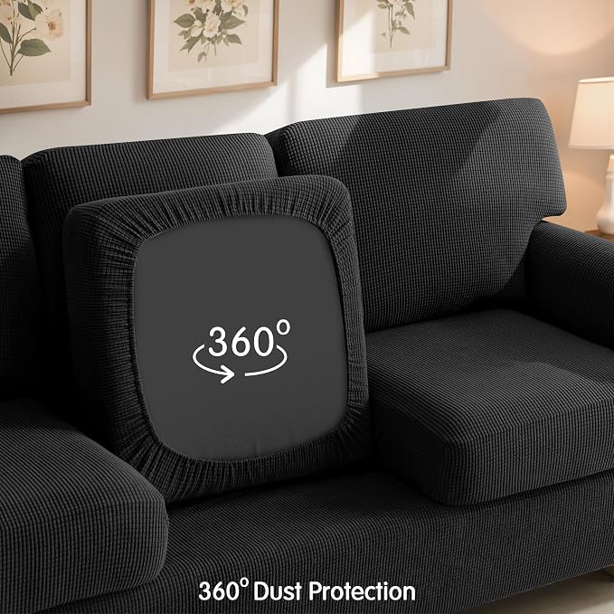 SUBRTEX 7 Pieces Stretch Sofa Slipcover Sets Couch Cover Sets Backrest Cushion - Image 6
