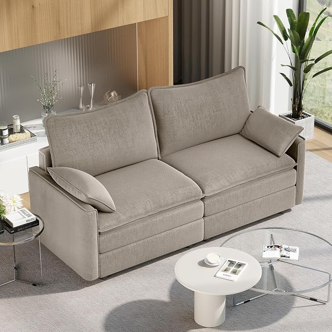 Vesgantti 74" Loveseat Sofa for Living Room, Comfy Cloud Couch Deep Seat by Vesgantti