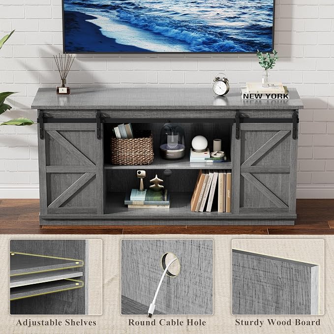 YESHOMY TV Stand for Televisions up to 65 Inches, - Image 6