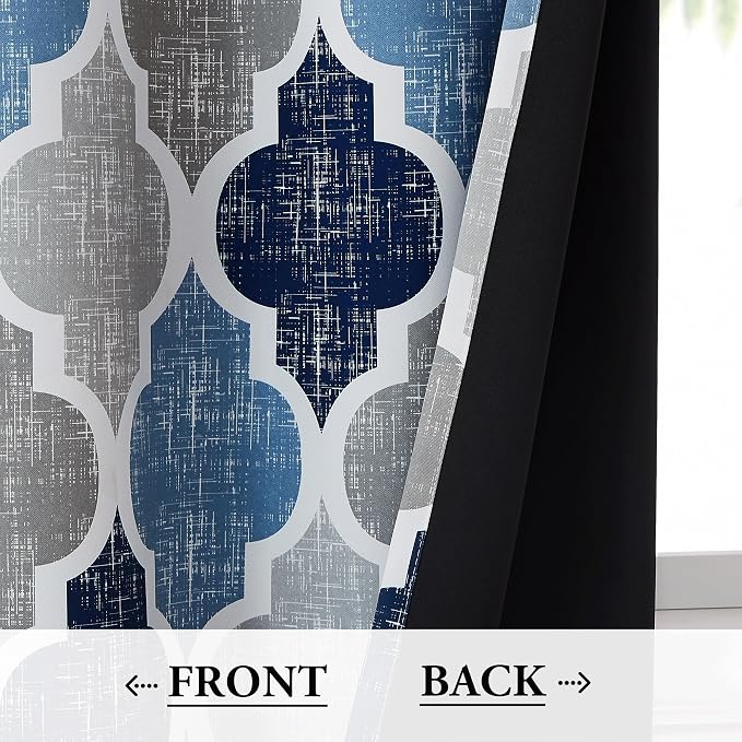 Beauoop 100% Blackout Curtains 84 Inches Long 2 Panels - Image 4