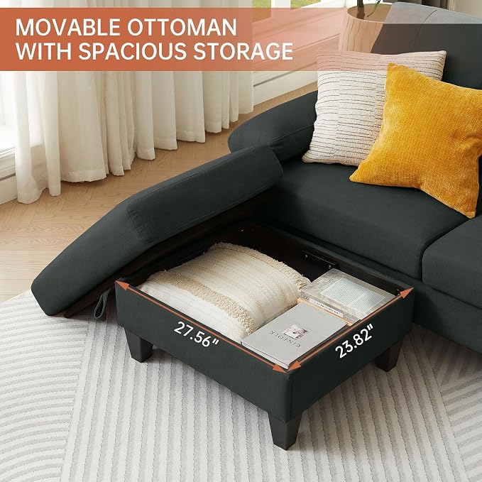 5 Seat Sectional Sofa Set for Living Room Set - Image 6
