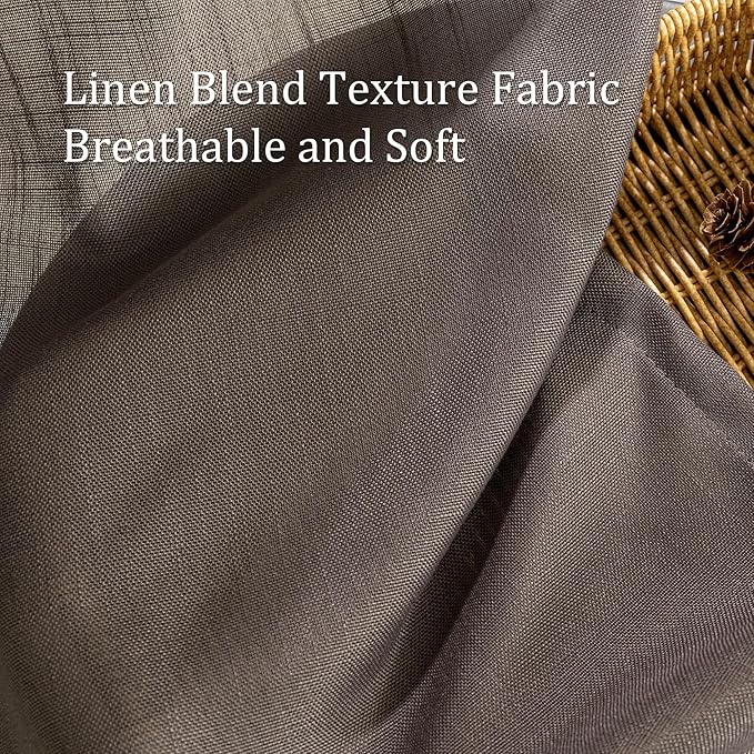 MYSKY HOME 108 Inches Long Dark Brown Sheer Curtains - Image 6