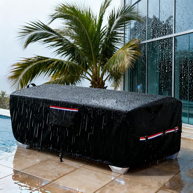 600D Heavy Duty Outdoor Waterproof Lounge Chair Cover - Image 6