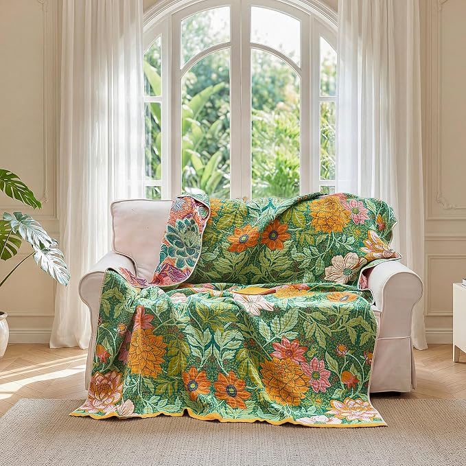 LUTBM Boho Throw Blanket for Bed Cotton Summer Blankets Bedroom Living Room - Image 7