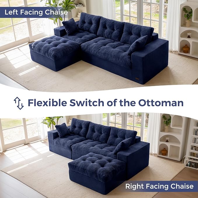 MAXYOYO 104" L Shaped Modular Sectional Sofa - Image 5