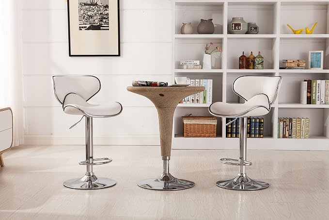 Roundhill Furniture Masaccio Cushioned Leatherette Upholstery Airlift - Image 3
