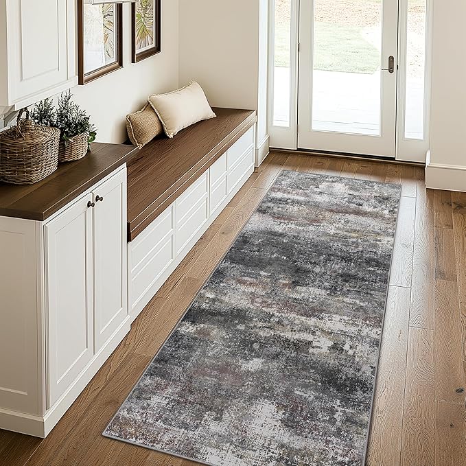 Runner Rug for Hallway Kitchen 2x10 Machine Washable Runners Rug for Entryway - Image 3