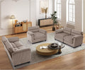HAOMARKETS Corduroy Sofa Set, Upholstered Armchair and Loveseat Sofa Set of 2 by HAOMARKETS