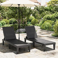 Outdoor Lounge Chairs Set of 2, 5-Position Adjustable Tanning Chairs by NBYSGO
