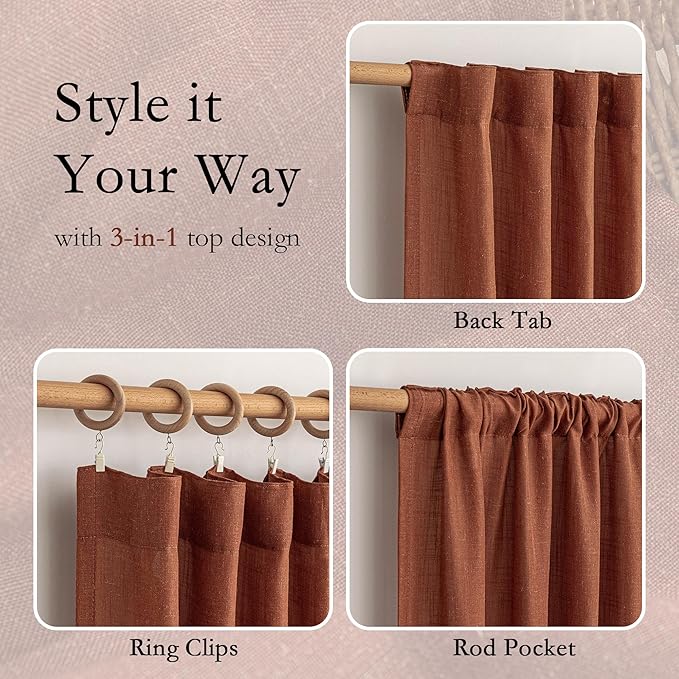 MYSKY HOME 90 Inches Long Curtains - Image 4