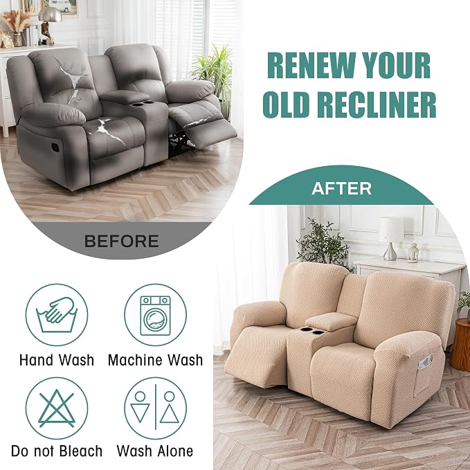 Genina Recliner Loveseat Covers - Image 5
