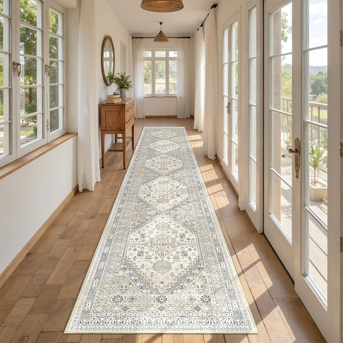 Hallway Runner Rug 2x12, Extra Long Washable Runner Rugs by Restydon