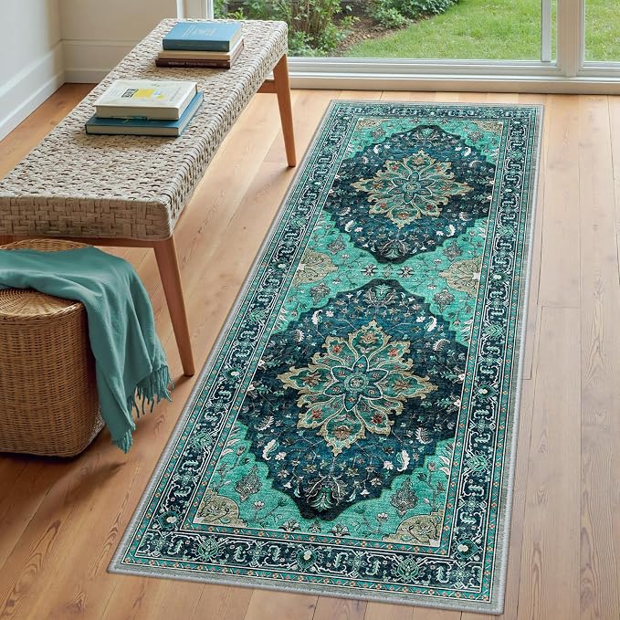 RELEANY Area Rugs 3'x6' Runner Rug Non Slip Washable - Image 3