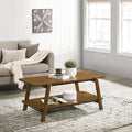 Mid-Century Modern Coffee Table 43 in, Wood Living Room Table by Noeko