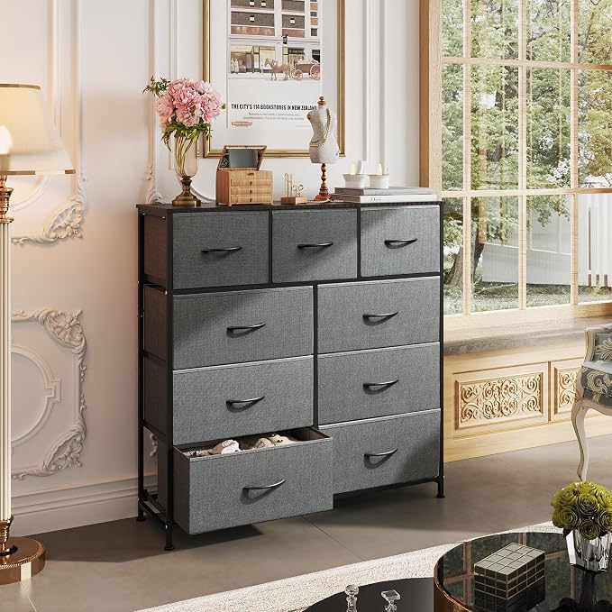 WLIVE 9-Drawer Dresser, Fabric Storage Tower - Image 8