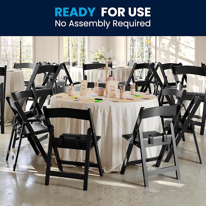 Flash Furniture Hercules Kids Black Resin Folding Chair - Image 8