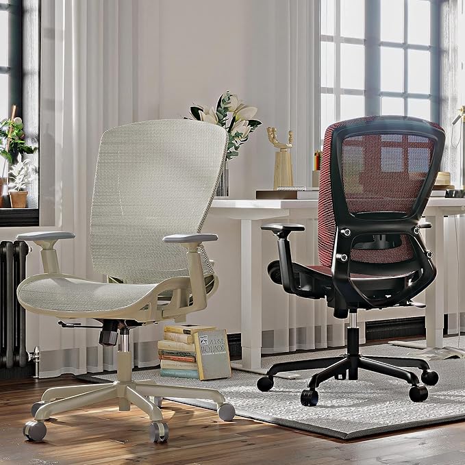 ELABEST Mesh Office Chair, Ergonomic Computer Desk Chair, Sturdy Task Chair- - Image 2