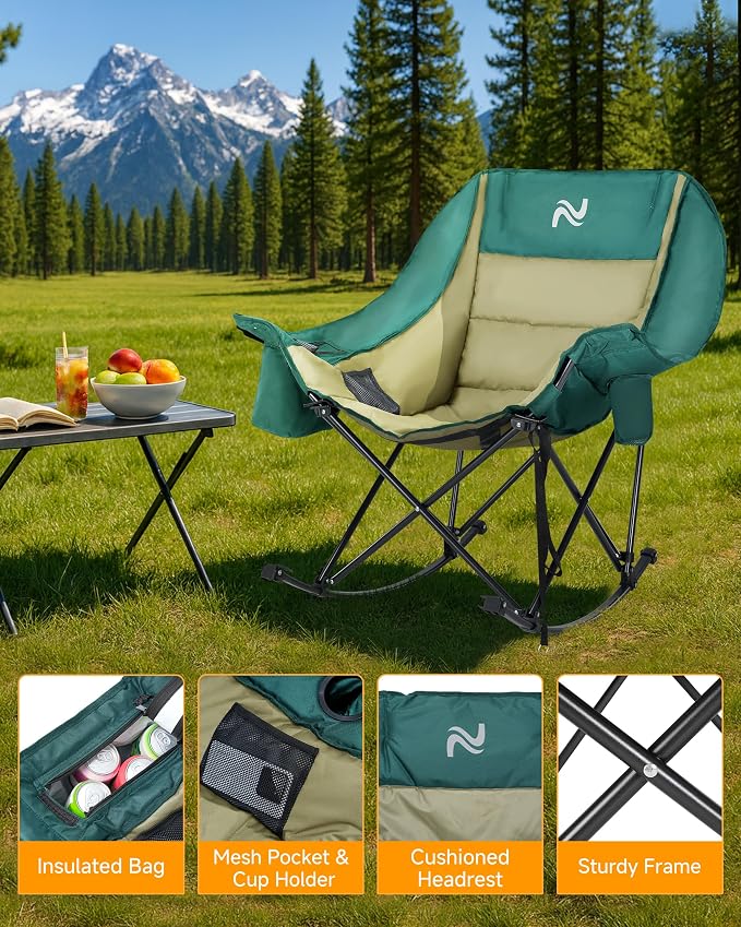 Slsy Oversized Rocking Camping Chair - Image 4