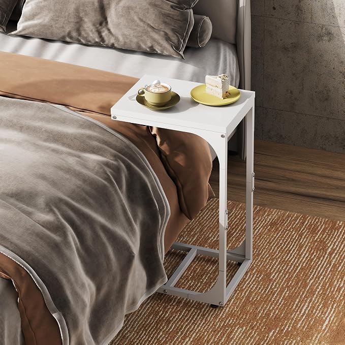 WLIVE C Shaped End Table, Small Couch Side Tables - Image 2