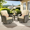 ovios 3-Piece Patio Furniture Set, Outdoor Wicker Sofa by OVIOS