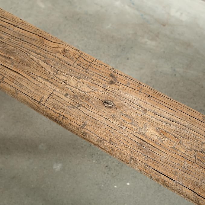 Artissance Handmade Wooden Entryway Bench, Vintage Noodle Bench - Image 5