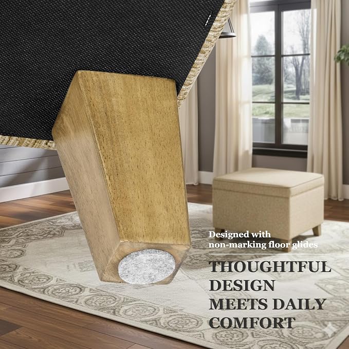 Homepop Home Decor | Medium Square Storage Ottoman - Image 6