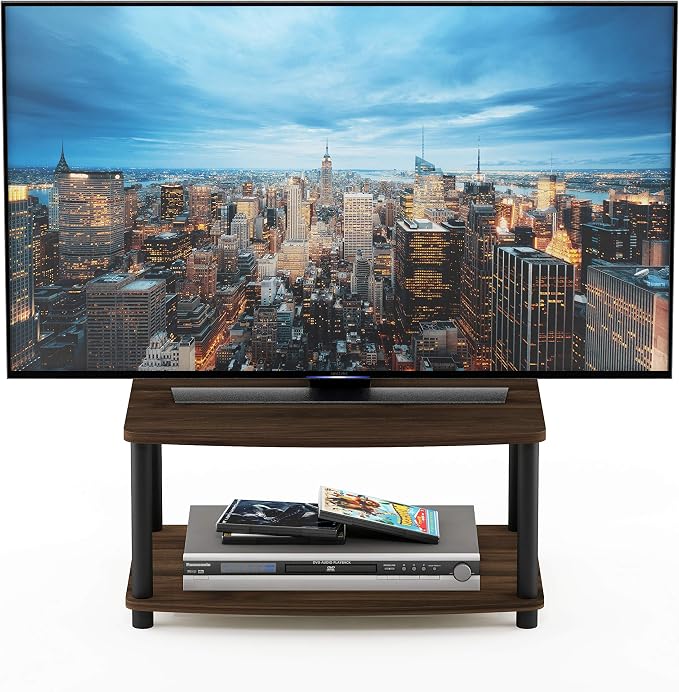 Furinno TURN-N-TUBE TV Riser Stand, 2-Tier Small Elevated No Tools TV Stand - Image 7