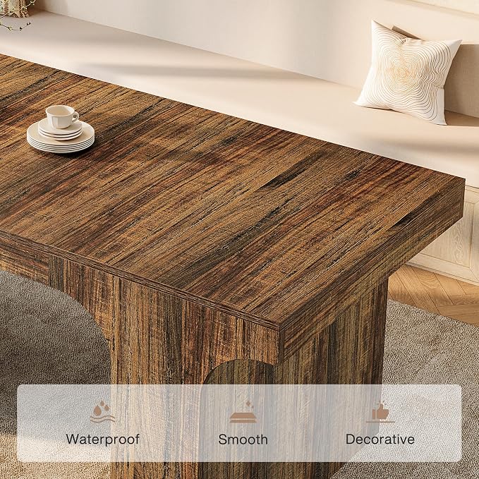 Tribesigns 71-Inch Farmhouse Dining Table - Image 8