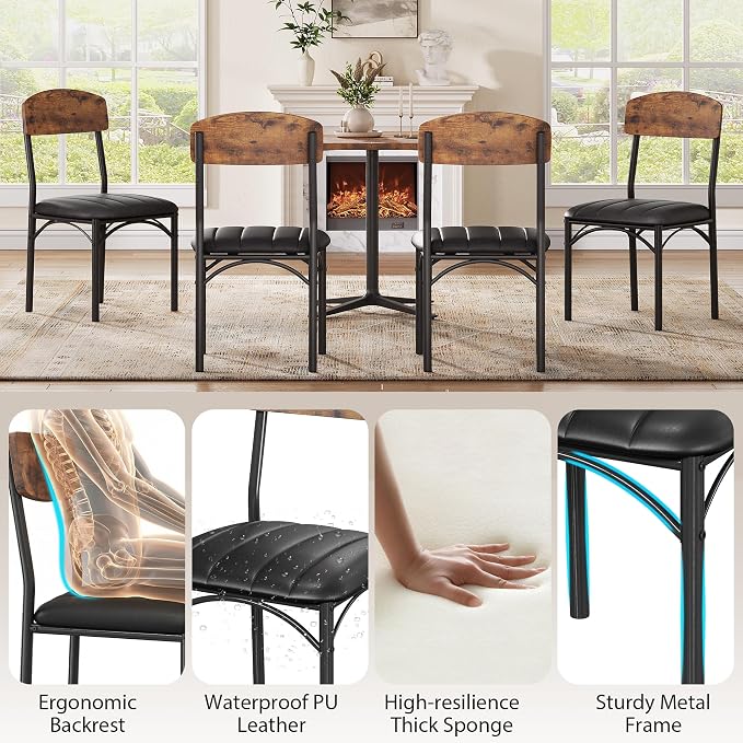 Jocoevol Dining Chairs Set of 4 - Image 3