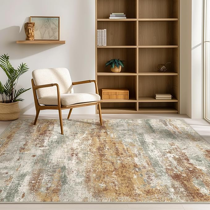 Area Rugs 8x10 for Living Room Bedroom, Modern Abstract Machine Washable Rug - Image 4