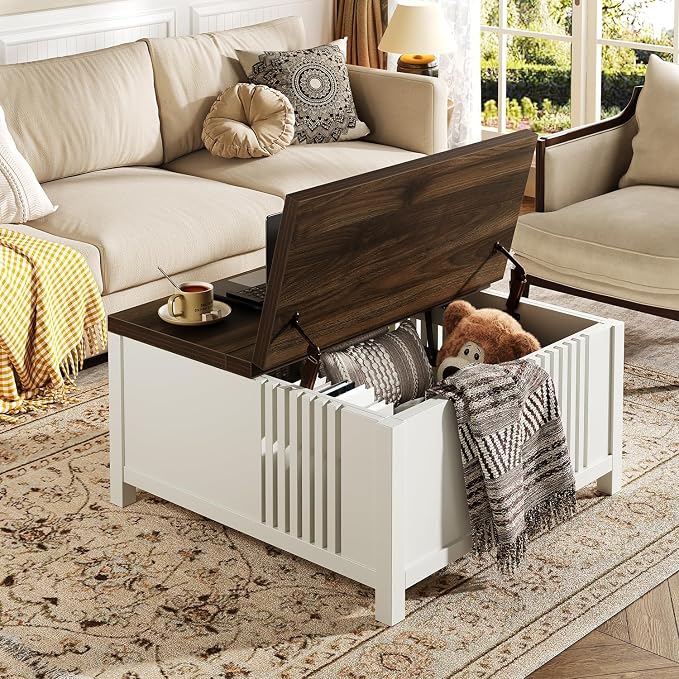 knoworld Farmhouse Lift Top Coffee Table - Image 8