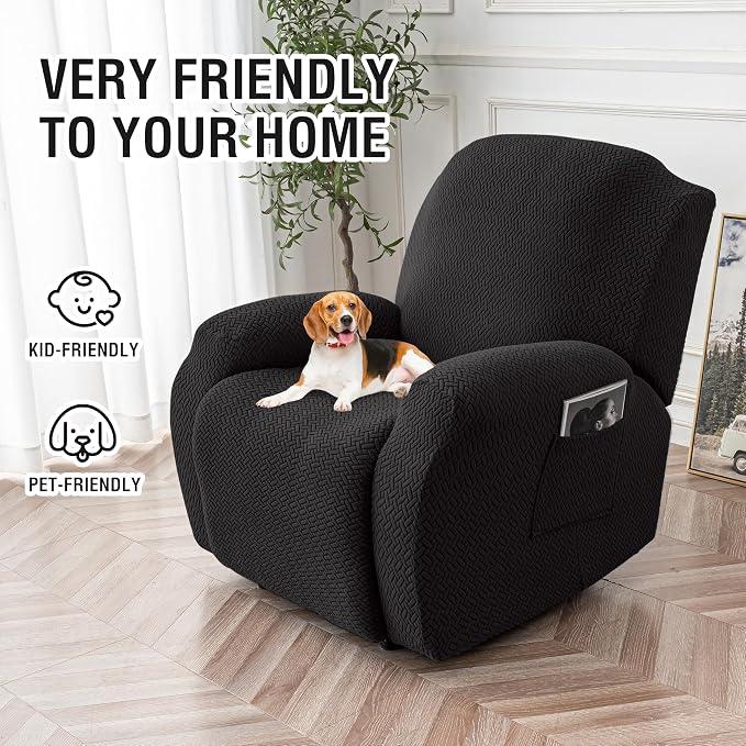 Genina Recliner Chair Cover, Stretch Reclining Chair Covers, Recliner Sofa - Image 3