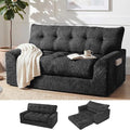 MONVANE 55.5" Convertible Loveseat Sofa, 2-in-1 Boneless Sleeper Sofa Bed Futon by MONVANE