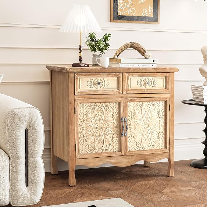 RoyalCraft Vintage Sideboard Buffet, Accent Cabinet - Image 4
