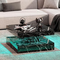 HedoAjim Black Marble LED Coffee Table by HedoAjim