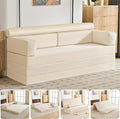 5-in-1 Convertible Sofa Bed, Corduroy Futon Couch Sleeper by HRYJ%EF%BC%9AFurnitureEssentials