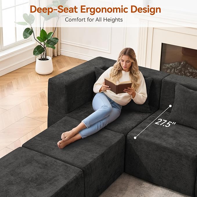 MONVANE Modular Sectional Cloud Couch - Image 6
