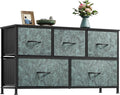 WLIVE Dresser for Bedroom with 5 Drawers, Wide Chest of Drawers, Fabric Dresser by WLIVE