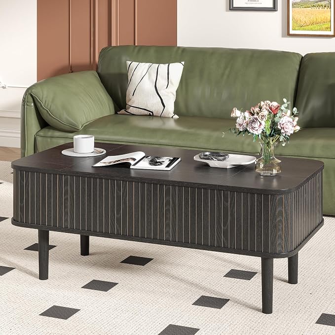 Fluted Lift Top Coffee Table - Image 5