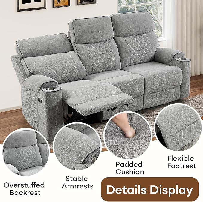 HAOMARKETS 3-Piece Recliner Sofa Set - Image 6