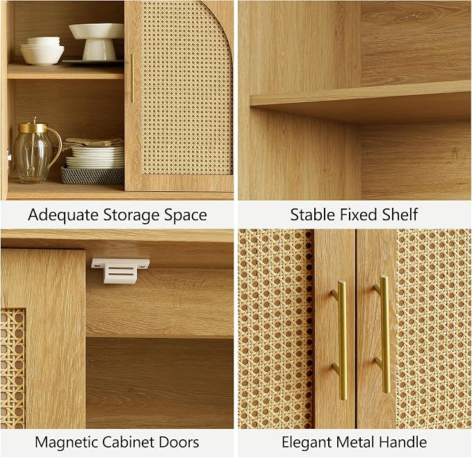 FORTUNETEC Sideboard Buffet Cabinet - Image 4