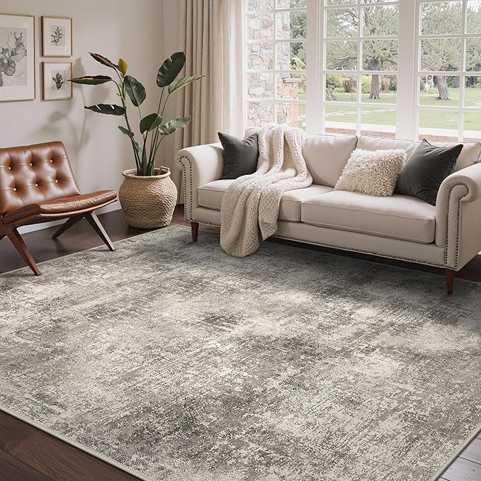 Area Rugs 8x10 for Living Room Bedroom, Modern Abstract Machine Washable Rug by BEIMO