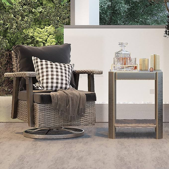 Joyside Patio Chair with Side Table - Image 2