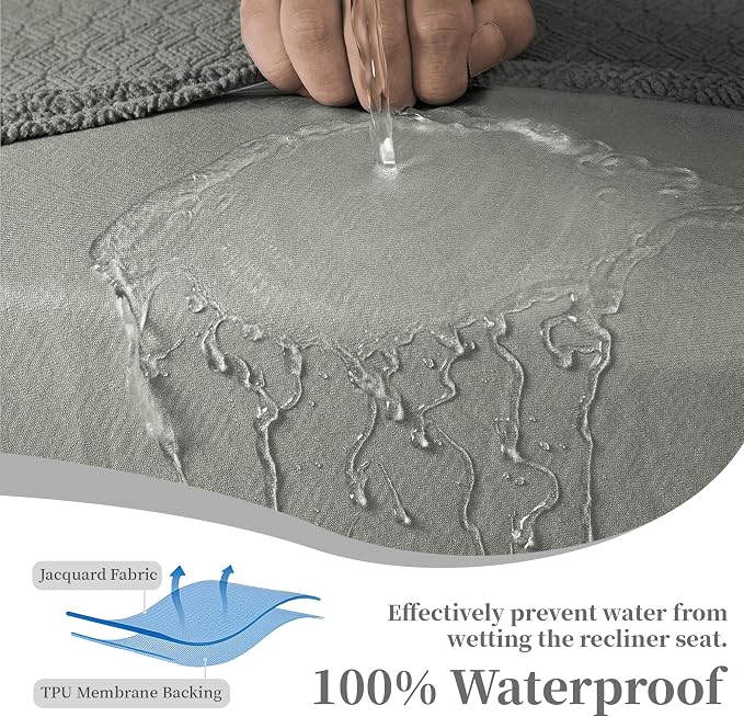 100% Waterproof Sectional Recliner Couch Covers - Image 4