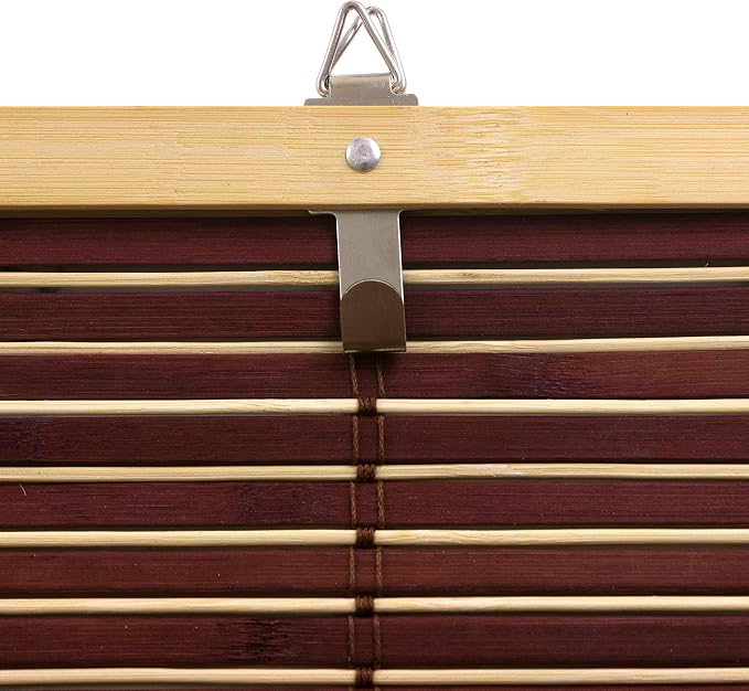 Red Lantern Bamboo Cordless Window Shade - Image 5